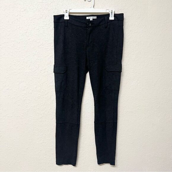Cabi Womens Cargo Skinny Ponte Stretch Rayon Nylon Blend Pants Gray Size 8 - Picture 1 of 6